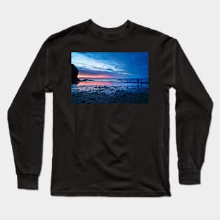 Beautiful Sunset Beach - Coastal Scenery At Night Long Sleeve T-Shirt